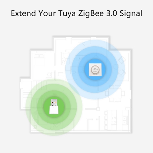 MOES ZigBee Hub USB ExtenderTuya Devices Signal Repeater Amplifier