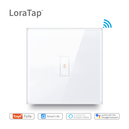 Commutateur d'éclairage WiFi Interrupteur tactile 5A, télécommande d'application Tuya Smart Life de type EU/US, commande vocale par Google Home, Al