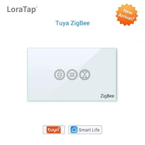 Interruptor ciego de cortina Tuya Smart Life ZigBee 3.0 para persiana enrollable Motor eléctrico Google Home Alexa Control de voz Temporizador de apli