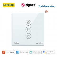 LoraTap ZigBee 3.0 Curtain Switch Module For Roller Blind Shutter Motor  Tuya Smart Work with Alexa