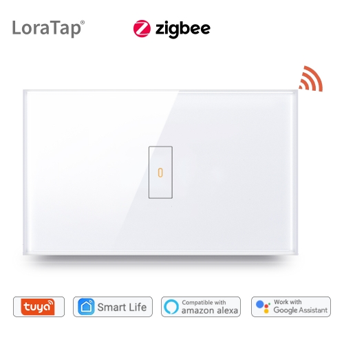 ZigBee 3.0 Tuya Smart Home 1 2 3-Gang-Wandlichtschalter mit Touchpanel-App-Timer Fernbedienungsunterstützung Alexa Google Home