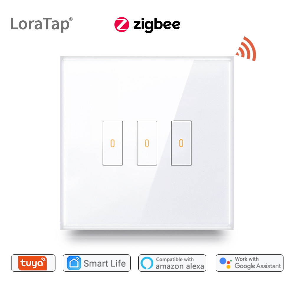 TUYA Smart Life APP WiFi Light Switch Socket EU Touch Panel Works w/Alexa  Google