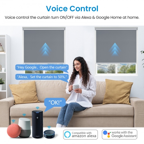 Google home hot sale curtain control