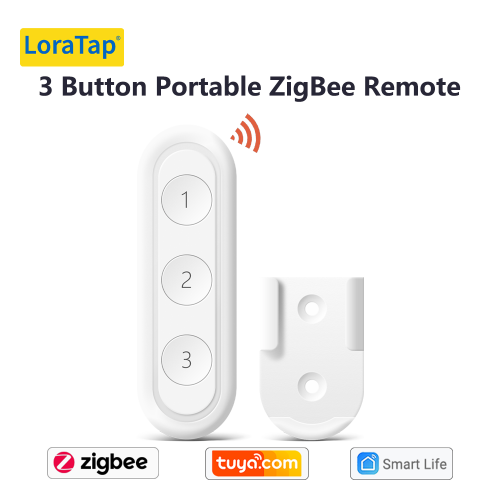 Tuya Smart Life ZigBee Smart Home Interruptor inalámbrico 3 bandas Remoto Tuya Zigbee Hub requerido No hay límite para controlar el dispositivo domést