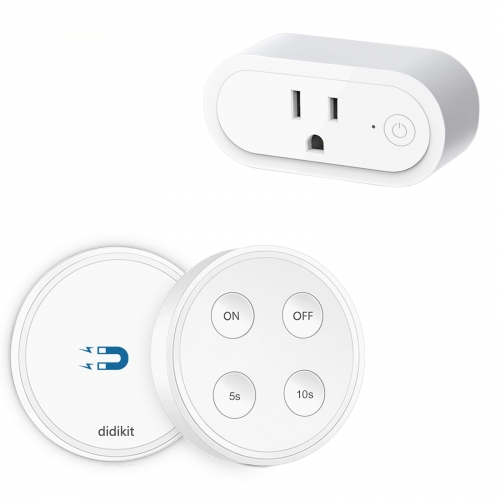Garbage Disposal Wireless Switch Kit, Sink Top Waste Disposal On/Off Switch Remote with 5s/10s Timer, Air Switch Replacement for Waste Food Disposer U