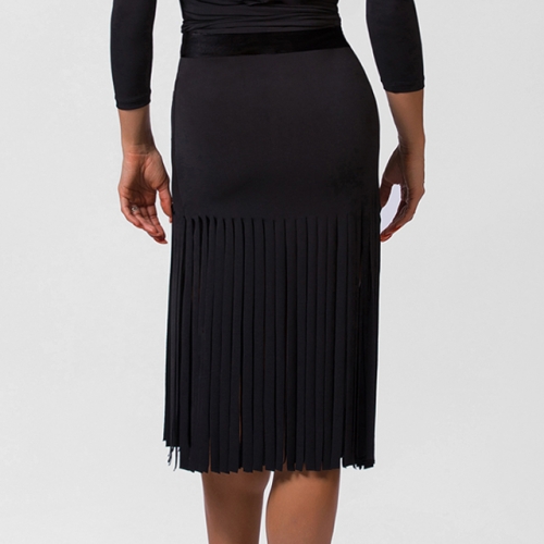 Laser-Cut Crepe Skirt #111