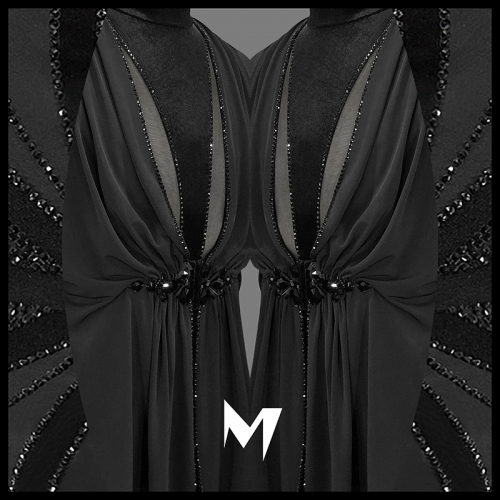 Draped Turtleneck Two-Piece Set #M006