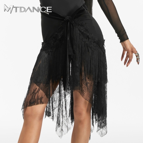 [Michael Chen x TDance] Lacy Fringe Wrap Skirt #MT-03
