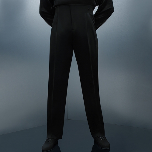 Classic Tapered Pants with Elastic Waistband #704