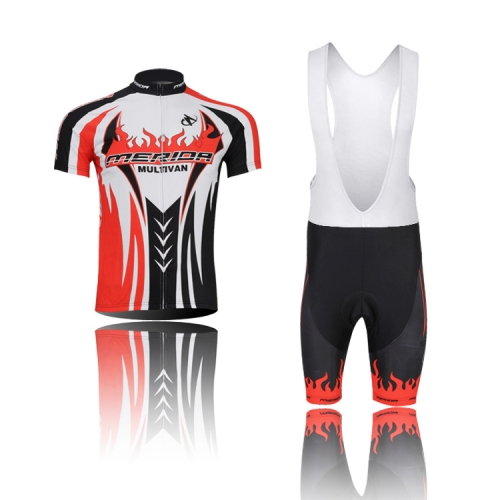 men red MERIOR short sleeve cycling clothing set