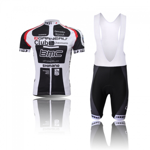 men black&white BMC short sleeve cycling clothing set