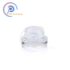 Child proof glass jar with plastic lid