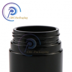 4oz Black Child Resistant Glass Jars with Lids