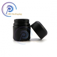 4oz Black Child Resistant Glass Jars with Lids