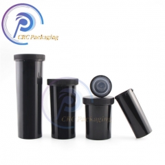 Medical Plastic Bottles 60 Dram White Pop Top Tube Pills Container With Logo Printing On The top