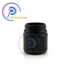 4oz Childproof Black Violet UV Glass Jar With Child Resistant Lid