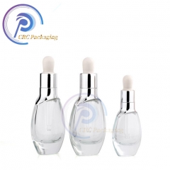 Wholesale cosmetic serum bottles Glass Essential Oil Bottle with dropper