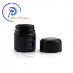 4oz Childproof Black Violet UV Glass Jar With Child Resistant Lid