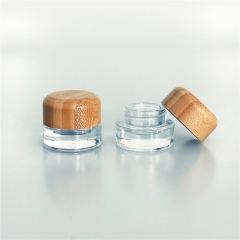 5ml bamboo Glass Concentrate Jar with Child Resistant Cap