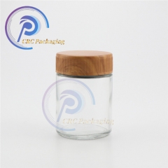 1oz 2oz 3oz 4oz round Child Resistant cream glass jar with child-proof lids