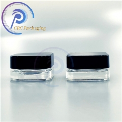 5ml 7ml 9ml clear square cbd oil square Concentrate jars