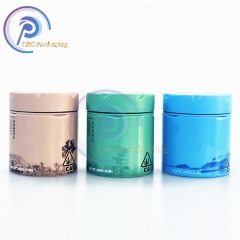 2oz child proof metal container aluminum tin cans