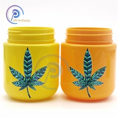 CBD gummy bear plastic container with CR lid
