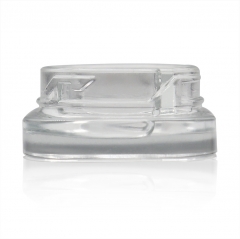 5ml Qube Clear Glass Concentrate Jar with Divided Two-Ways for Oil