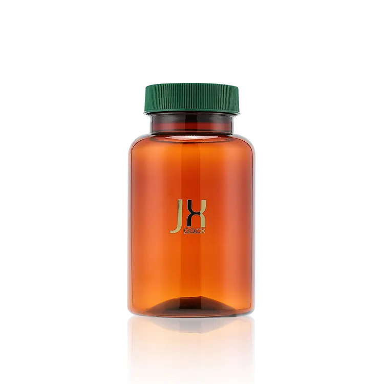 100cc 150cc 175cc 230cc 250cc 300cc 400cc PET plastic bottle wide mouth amber white pill bottles medical with lid