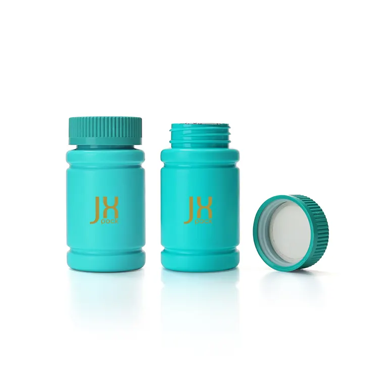 Custom pill bottle packaging empty white pills container medicine capsule plastic bottle with child safety cap