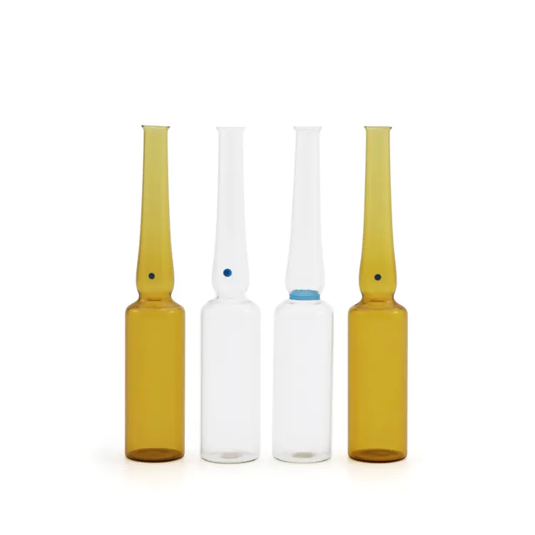 1ml 2ml 3ml 5ml 10ml 20ml amber clear pharmaceutical glass bottles ampoule bottle for injections