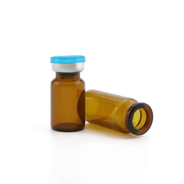 Wholesale 2ml-30ml clear amber pharmaceutical glass vial injection tubular vaccine glass bottle vials