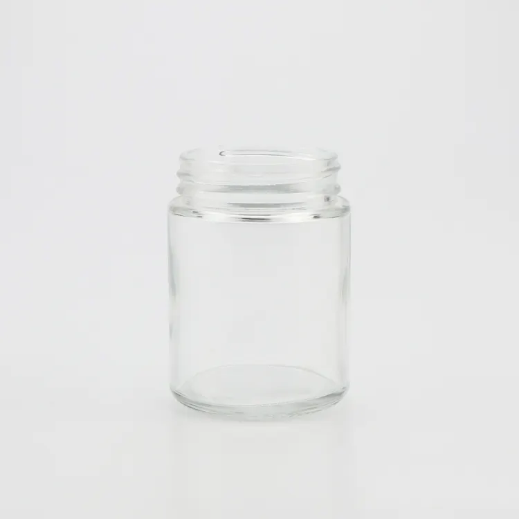Custom empty candle jar glass with wood lid glass jars packaging child resistant glass jar