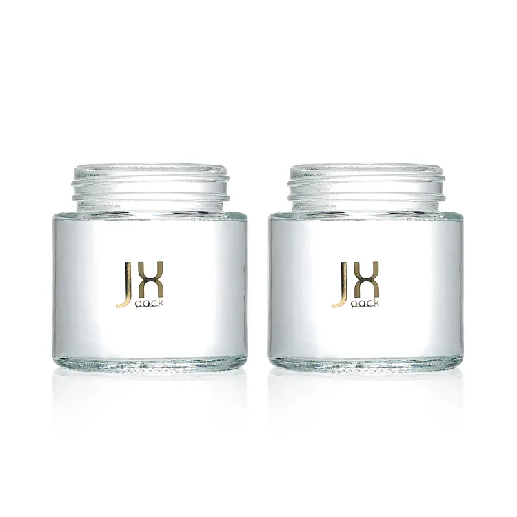90ml 110ml glass storage dry flower jars airtight smell proof custom logo child proof bamboo lid glass jar