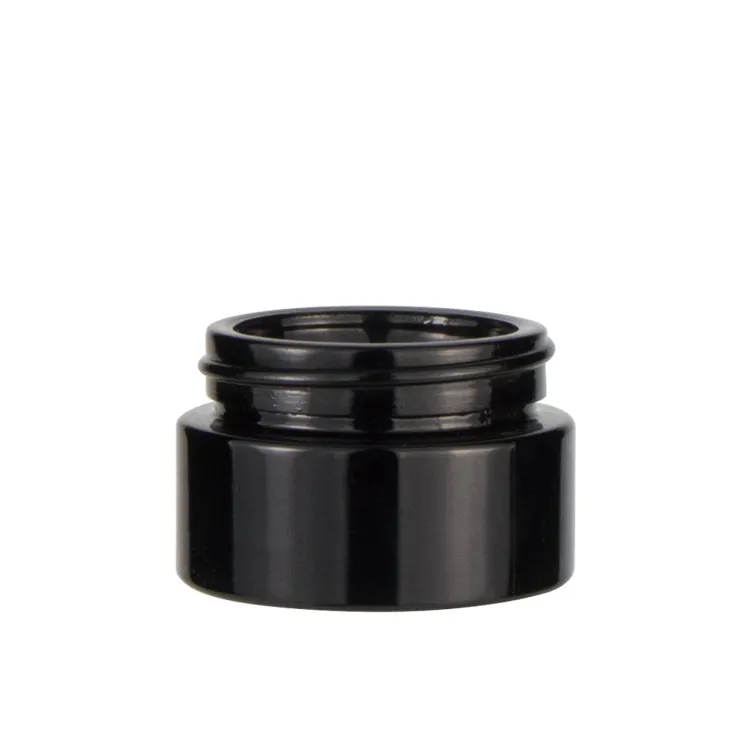 3.5ml 5ml 18ml 60ml 100ml 150ml 200ml 260ml jars glass custom glass packaging smell proof black glass jars