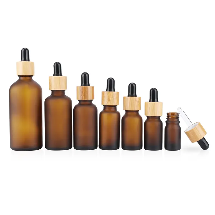 Factory custom 30 ml glass dropper bottle gold screw cap serum essential oil bottles for cosmetic oils