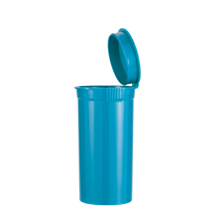 13 19 30 60 90 120 Dram Child Resistant Container Plastic Bottle Hinged Lid vial Snap Cap Pop Top Plastic Bottles