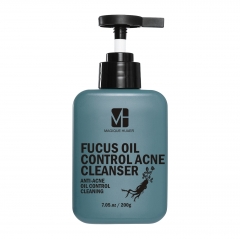 Best Men's Cleanser Products Oem Private Label Organic Foaming Face Cleansing Handsome Men`s Fucus Oil Control Acne Cleanser