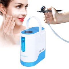Máquina facial antienvejecimiento de la máscara de oxígeno del jet de la belleza de la terapia del inyector portátil para el cuidado de la piel