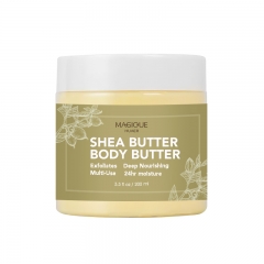 Private Label Wholesale 200ml Exfoliating Moisturizer Whitening Mango Body Butter Lotion Natural Organic Rose Shea Body Butter Cream