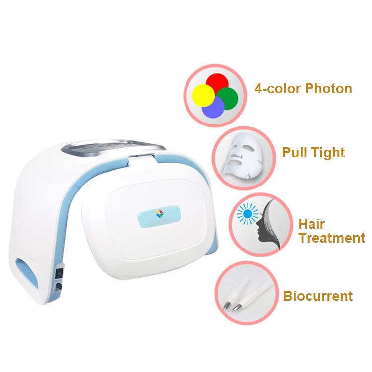 Home Use Beauty Equipment 4 Colors Led Light Therapy Mask for Facial Treatment Hair care Magic LED Mask PDT LED Light Skin Rejuvenation Facial Machine