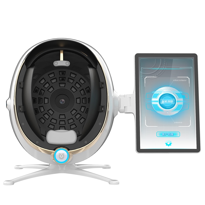Máquina de análisis de piel Visia de imágenes de 8 espectros, prueba y análisis de aprendizaje profundo, probador de piel AI, analizador de piel