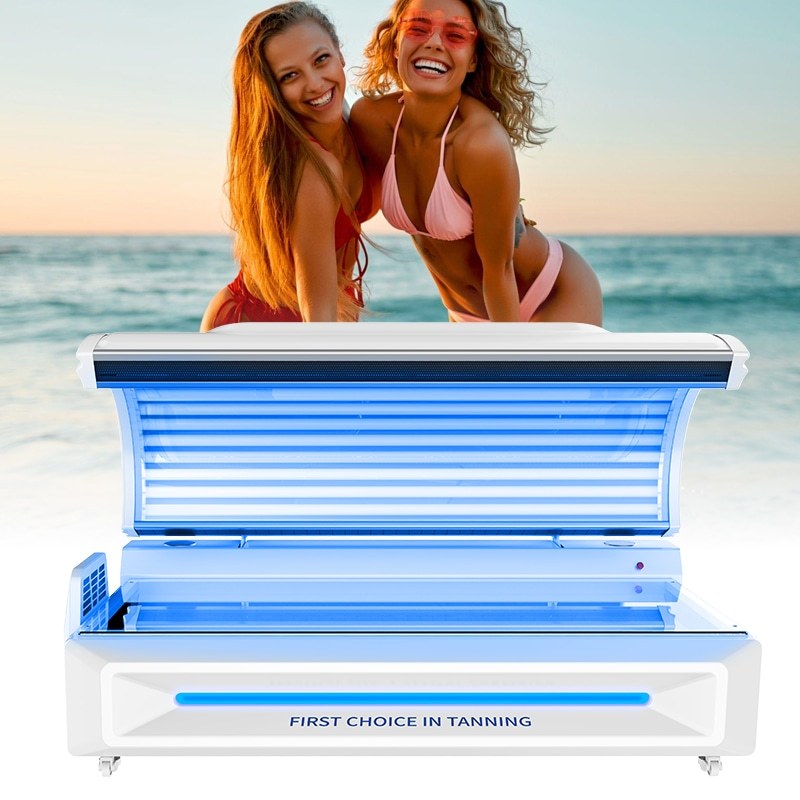 Professional Tanning Sunbeds UV No Burn Safe Tanning Beds Lay Flat Sun Bed