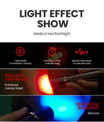 Portable Red Light Therapy Torch: Five-Source Healing