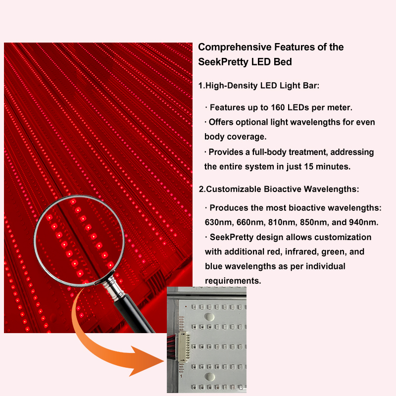 SPA Red Light Therapy Commercial Beds 1200w LED Red Light Infrared Treatment Bed