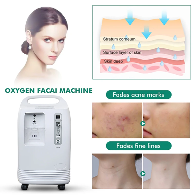 Oxygen Facial System with LED Light Oxygen Dome Facial Machine