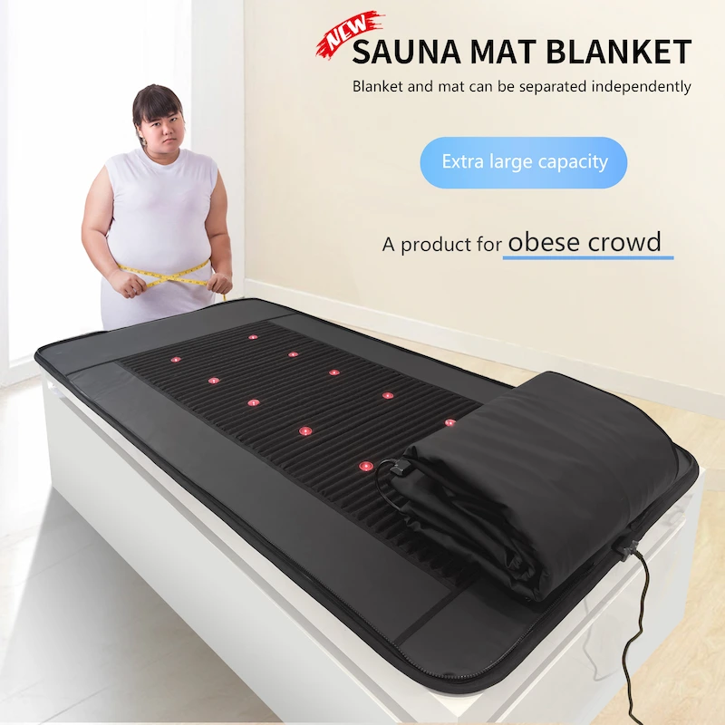 PEMF Pulsed Electromagnetic Field Far Infrared Tourmaline Sauna Thermal Blanket Mat