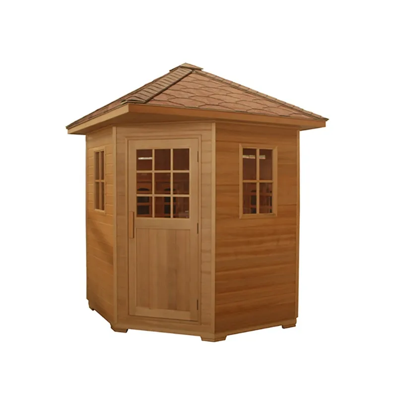 Custom Outdoor 4 Person Infrared Sauna Detox Low EMF