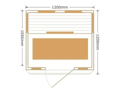 Commercial 2 Person Infrared Sauna Carbon Fiber Heater Sauna