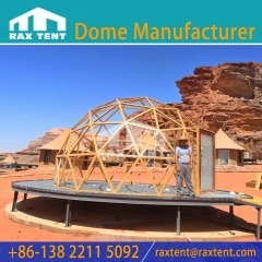 Glass dome tent geodesic glass dome house for luxury camp and hotel room house in Jordan